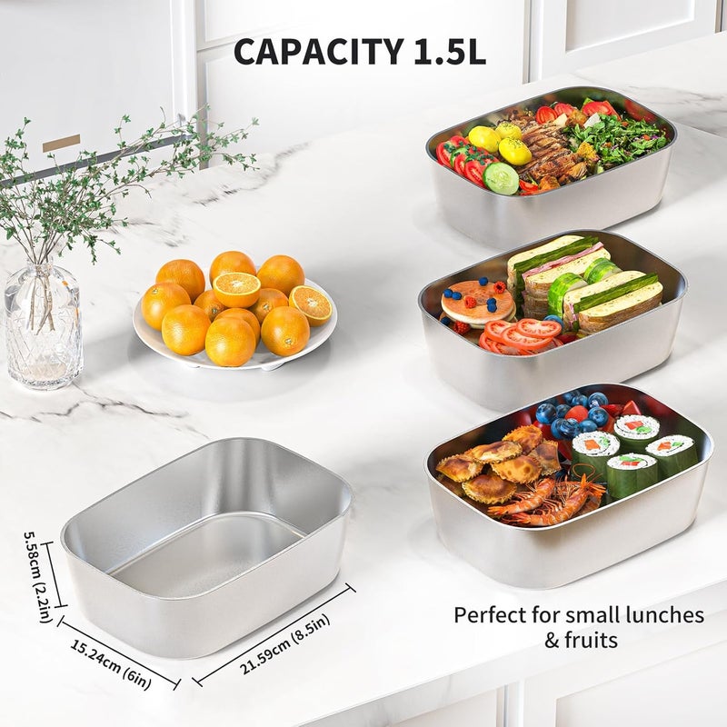 Vingud 1.5L Replacement Stainless Steel Container Electric Lunch Box (Model: DFH-001), Food Container, Eco Safe & Healthy, Dishwasher Safe - Image 3